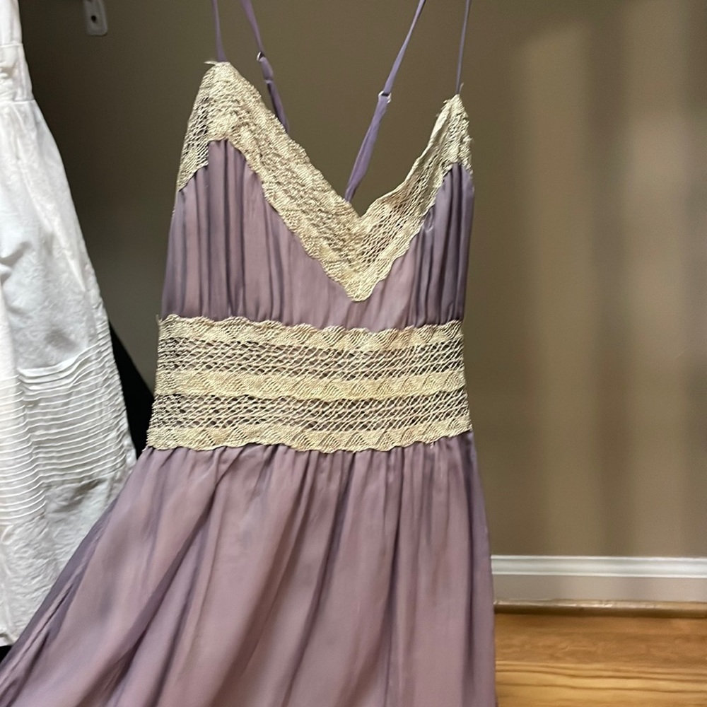 Purple and gold boutique dress